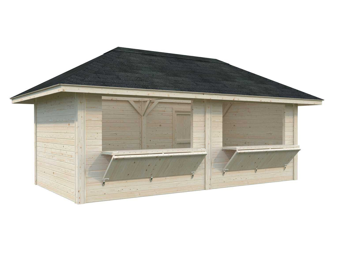 Bianca 16.6m2 Set 111 (5.88x3m) Kahe luugiga suur kiosk