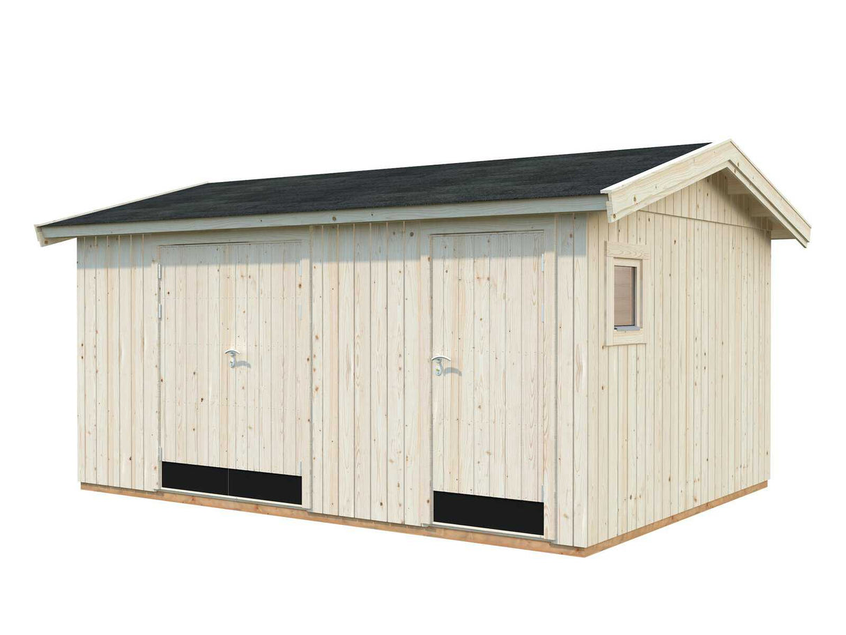 Olaf 13.5m2 (4.52x3.3m | 18mm) Valmis seinaelementidest kaheruumiline aiakuur