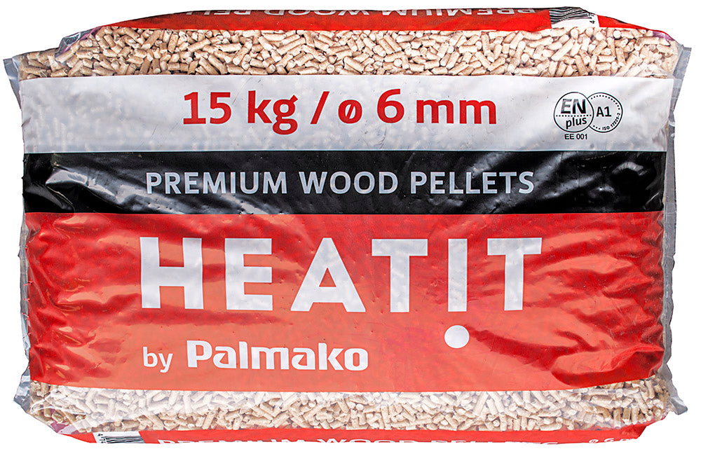 Küttegraanul Premium HeatIt 6mm (15kg kott, 1 alus=975kg)
