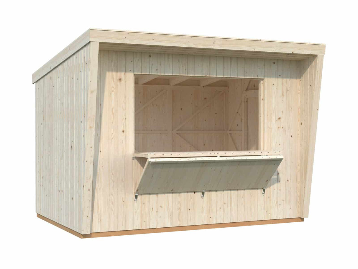 Kira 7.7m2 (3.55x2.33m | 16mm) Valmis seinaelementidest kiosk