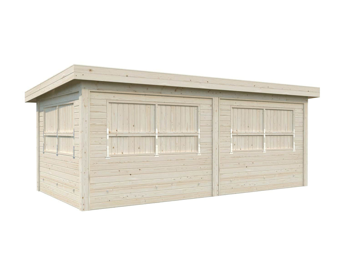 Lenna 16.6m2 Set 312 (5.88x3m) Lamekatuse ja nelja luugiga kiosk