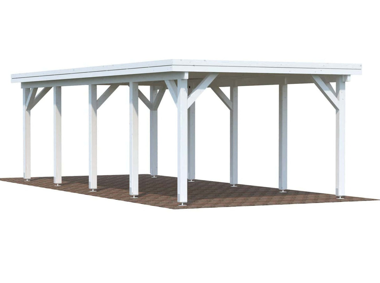 Karl 23.1m2 (3.15x7.32m) Lamekatusega autovarjualune