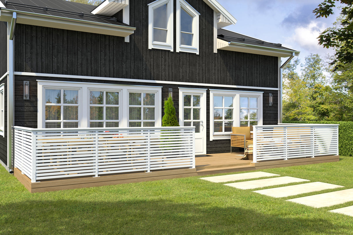 Aiaelement 'Line 12x10' (1180x1735) terrassi privaatsussein