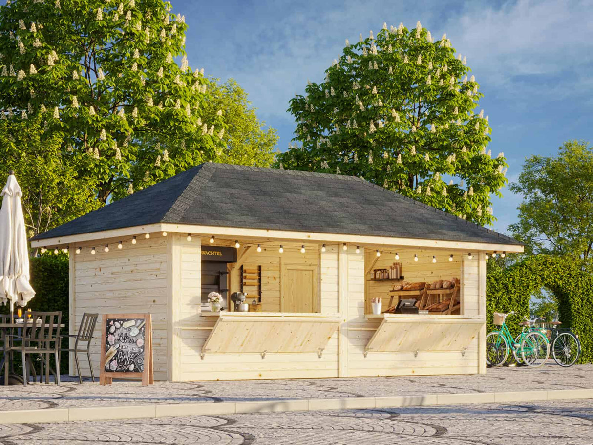 Bianca 16.6m2 Set 111 (5.88x3m) Kahe luugiga suur kiosk