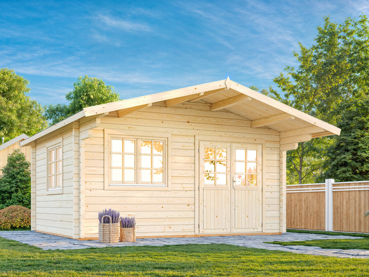 Helena 15.1m2 (4.5x3.6m | 70mm) Vastupidav freespruss-aiamaja