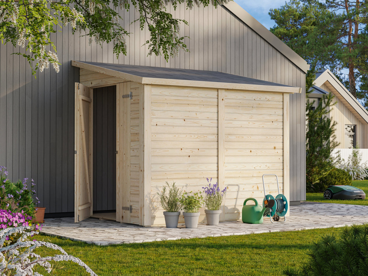 Mia 3.6m2 (2.22x1.65m | 16mm) Valmis seinaelementidest aiakuur maja seina külge kinnitamiseks