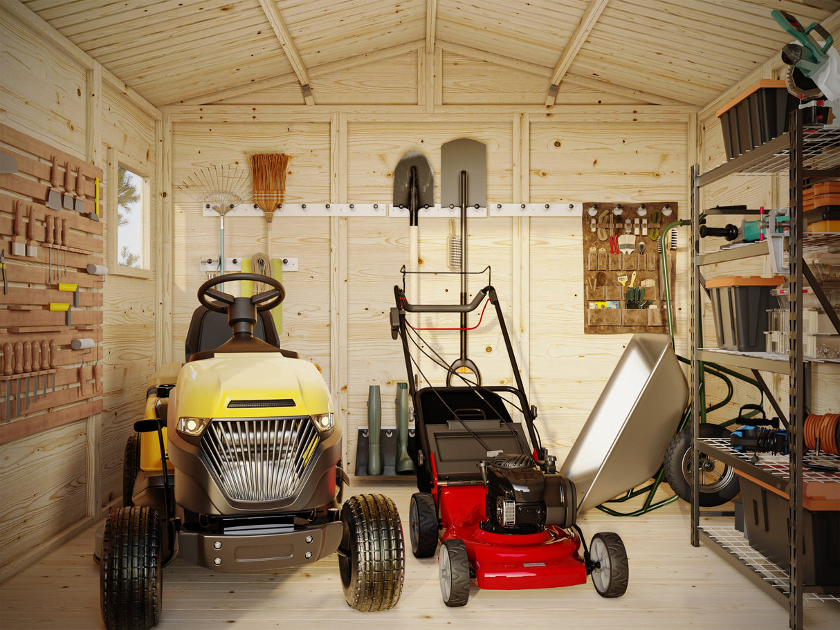 Dan 14.7m2 (2.73x5.5m | 16mm) Valmis seinaelementidest suur kaheruumiline aiakuur
