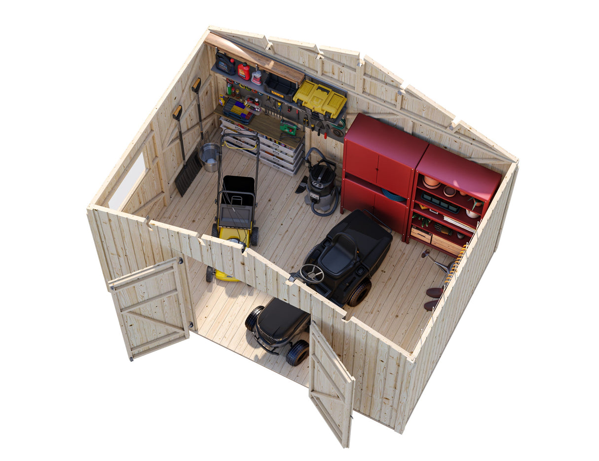 Nils 8.2m2 (3.48x2.39m | 16mm) Valmis seinaelementidest aiakuur