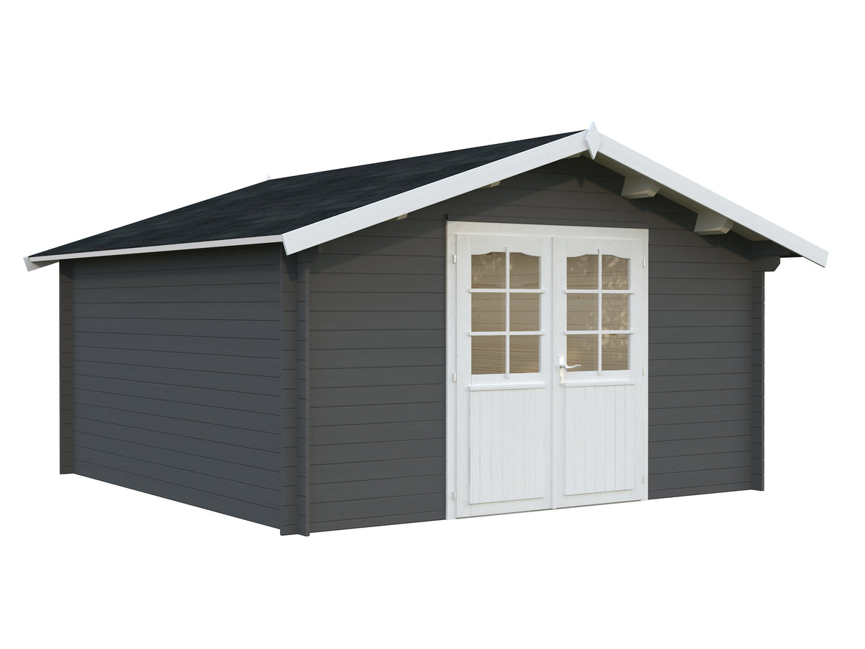 Lotta 13.9m2 (3.8x3.8m | 34mm) Traditsiooniline freespruss-aiamaja