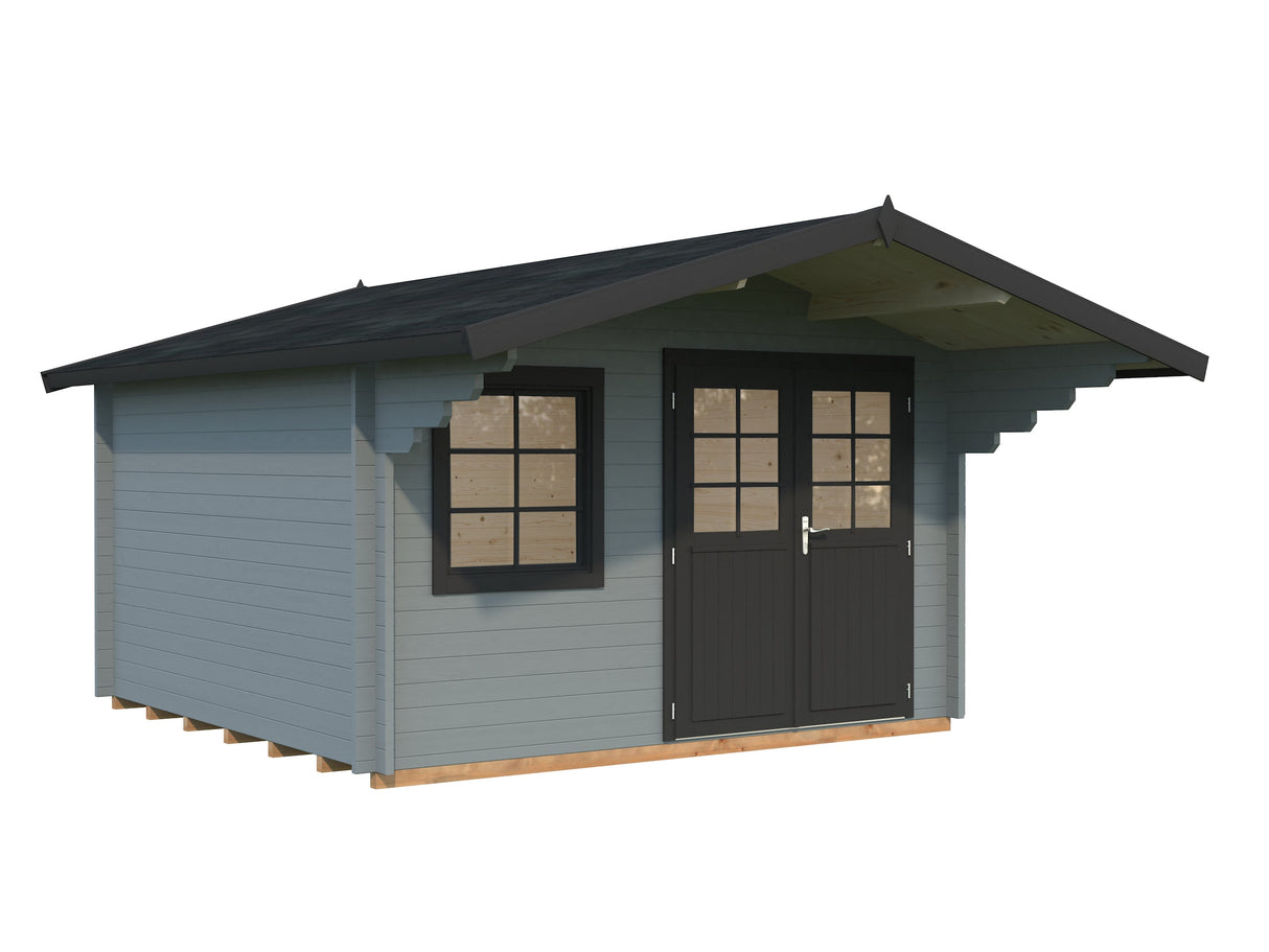 Sally 12.3m2 (3.6x3.6m | 44mm) Traditsiooniline freespruss-aiamaja