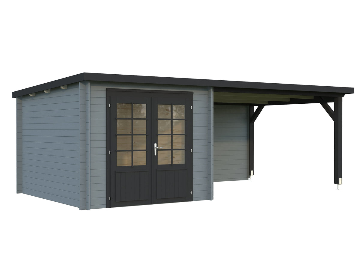 Ella 6.9+10m2 (5.9x3m | 28mm) Varikatusega aiakuur