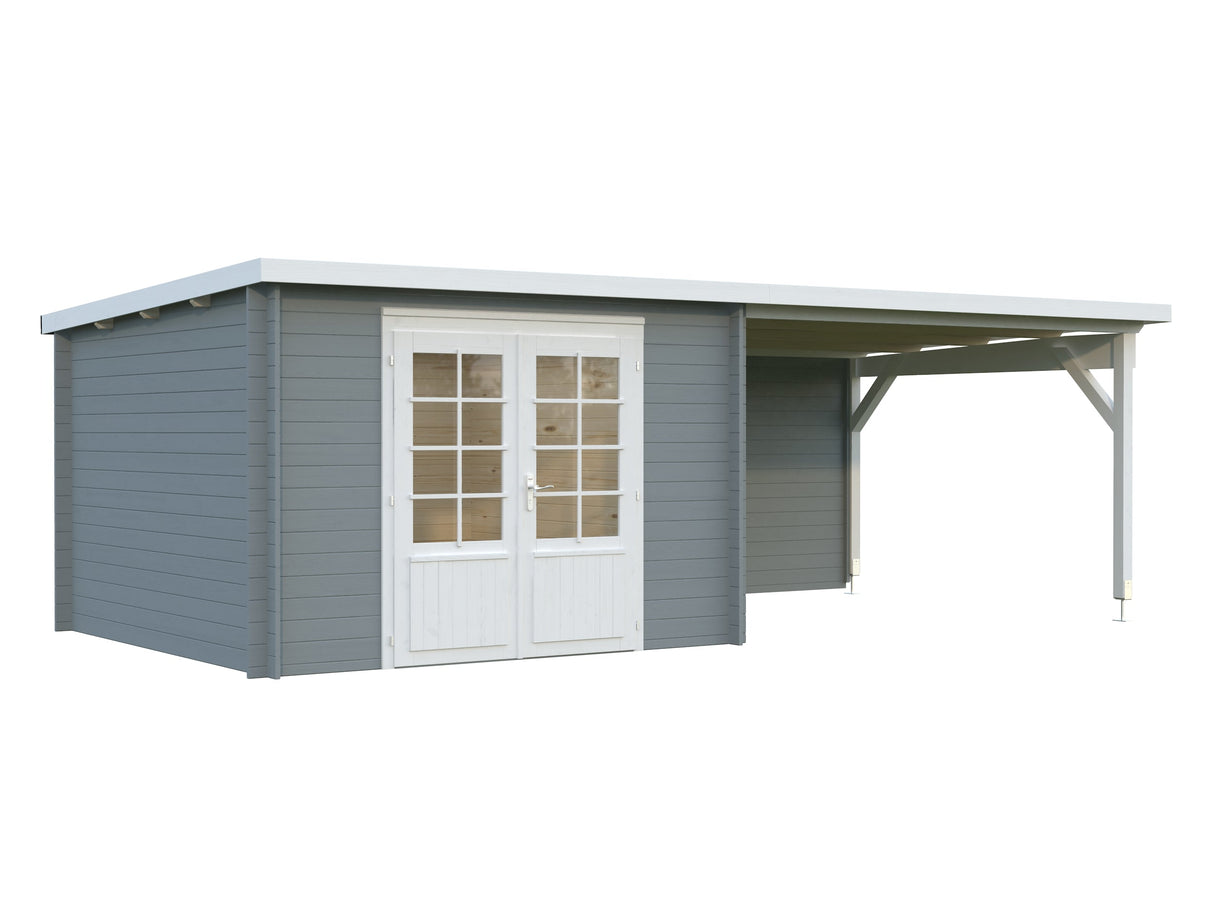 Ella 8.7+10m2 (6.5x3m | 28mm) Varikatusega aiakuur
