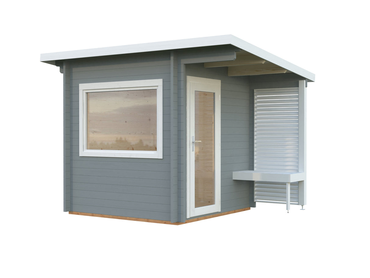 Sanna 4.1m2 (2.1x2.1m | 44mm) Kompaktne saunamajake