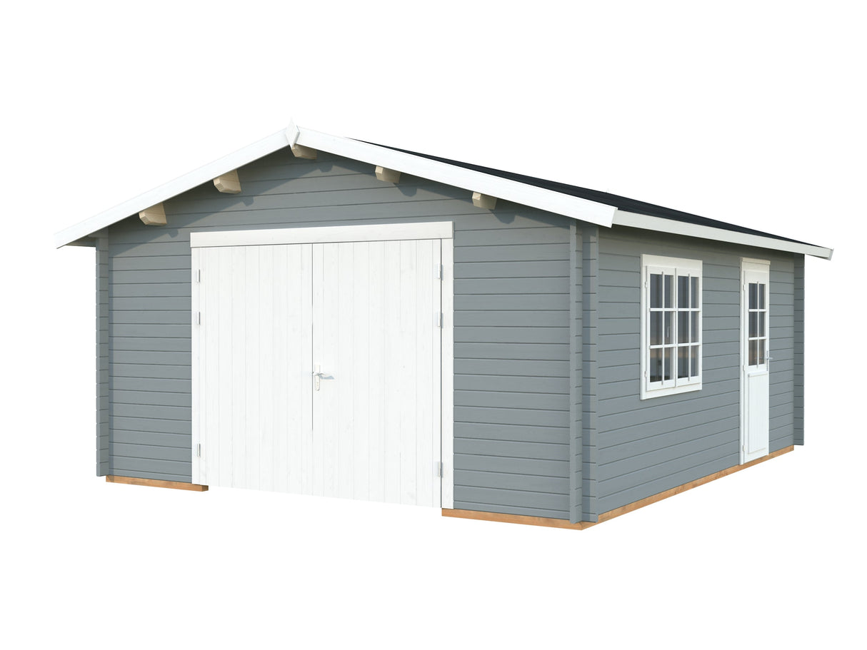 Roger 23.9m2 (4.5x5.5m | 44mm) Sektsioonuksega freespruss-garaaž
