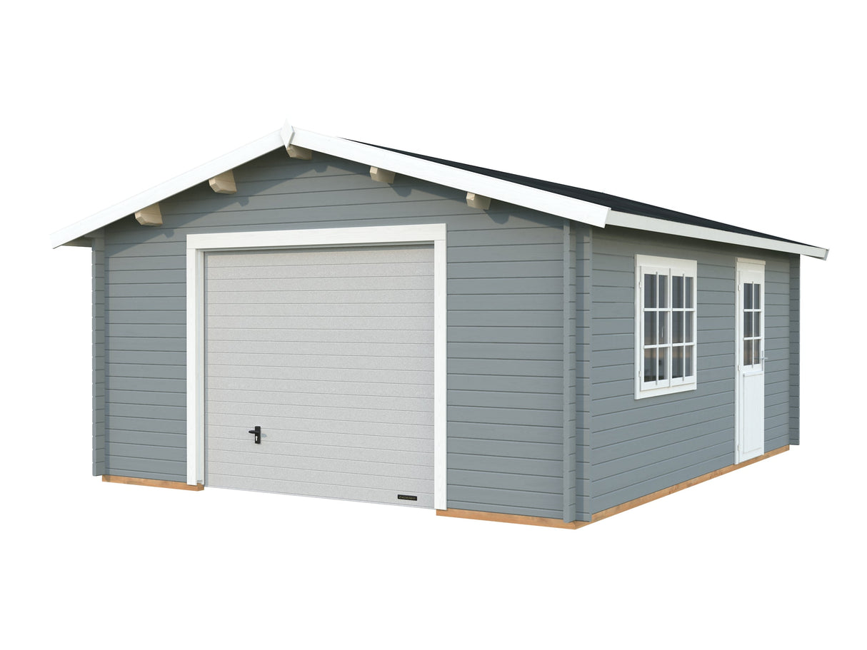 Roger 23.9m2 (4.5x5.5m | 44mm) Sektsioonuksega freespruss-garaaž