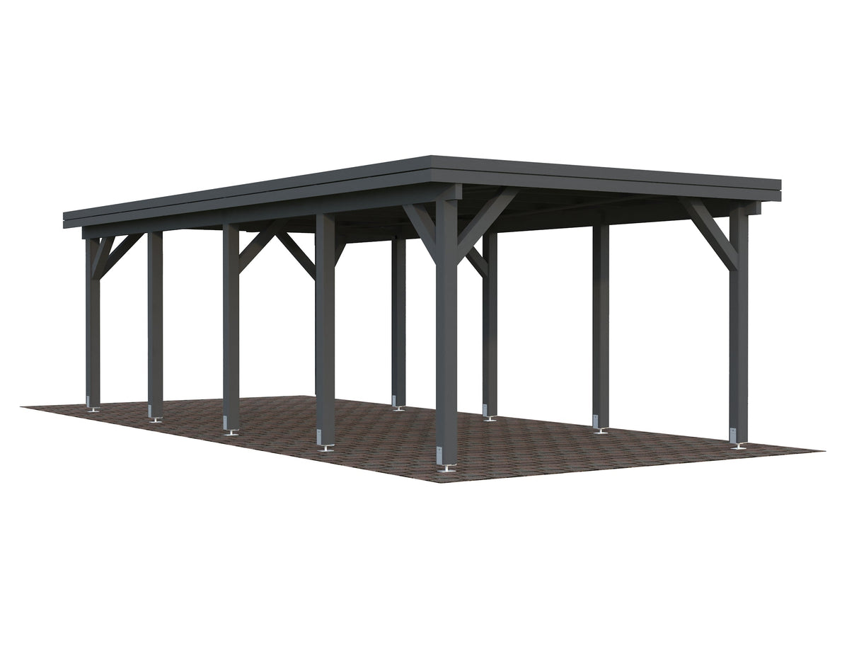 Karl 23.1m2 (3.15x7.32m) Lamekatusega autovarjualune