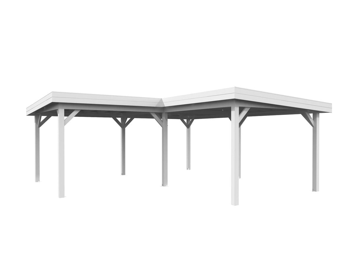 Lenna 24.9m2 (5.88x5.88m) L-kujuline lamekatusega paviljon