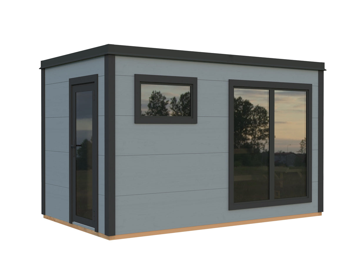 Grace saun 8.2m2 (3.9x2.3m | 56mm) Liimpuitelementidest seinaga saun