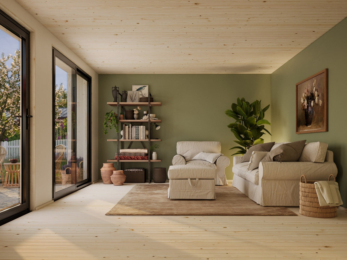 Rebekka 19,4 m² (5,6x4,5 m|18 mm) Soojusustatav minimaja