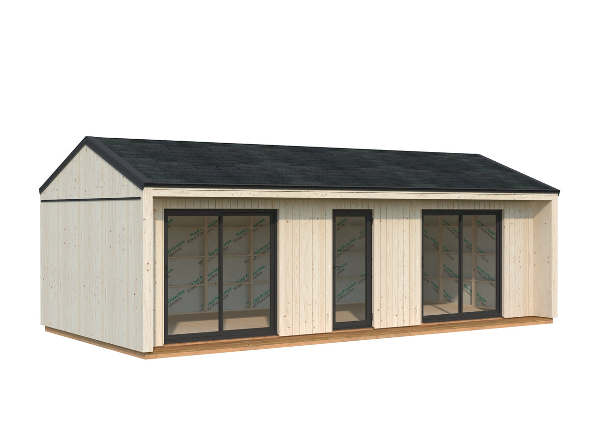 Rebekka 31,8 m² (9,x4,5 m|18 mm) Soojustatav minimaja