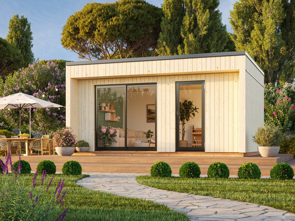 Johanna 19,4 m² (5,6x4,5 m | 18 mm) Põhjamaine minimaja – soojustusvalmis