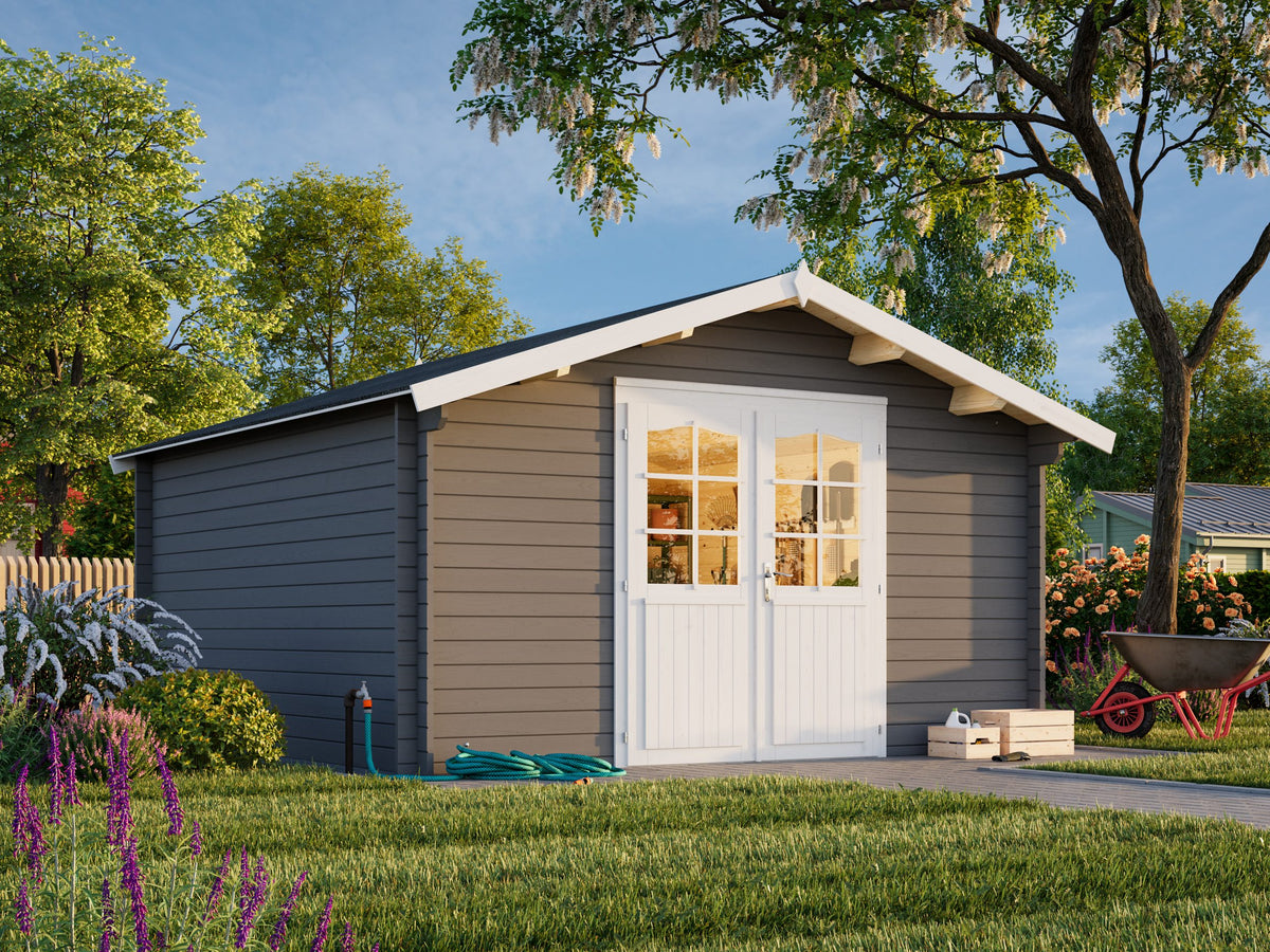 Lotta 13.9m2 (3.8x3.8m | 34mm) Traditsiooniline freespruss-aiamaja