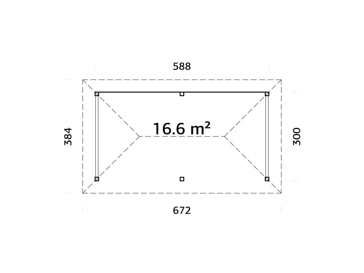 Bianca 16.6m2 Set 108 (5.88x3m) Paviljon