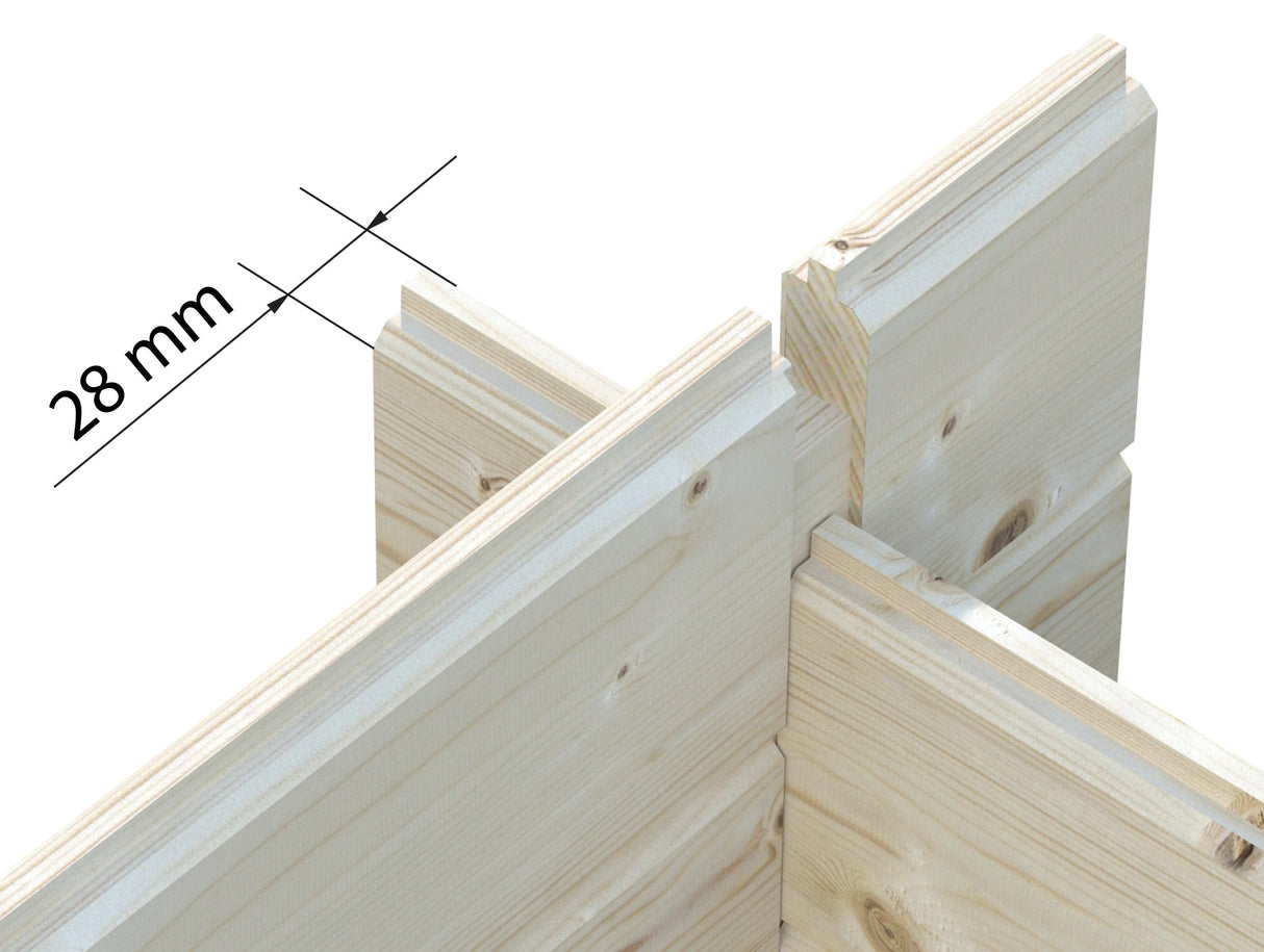 Melanie 7m2 (2.8x2.8m | 28mm) Klassikaline paviljon