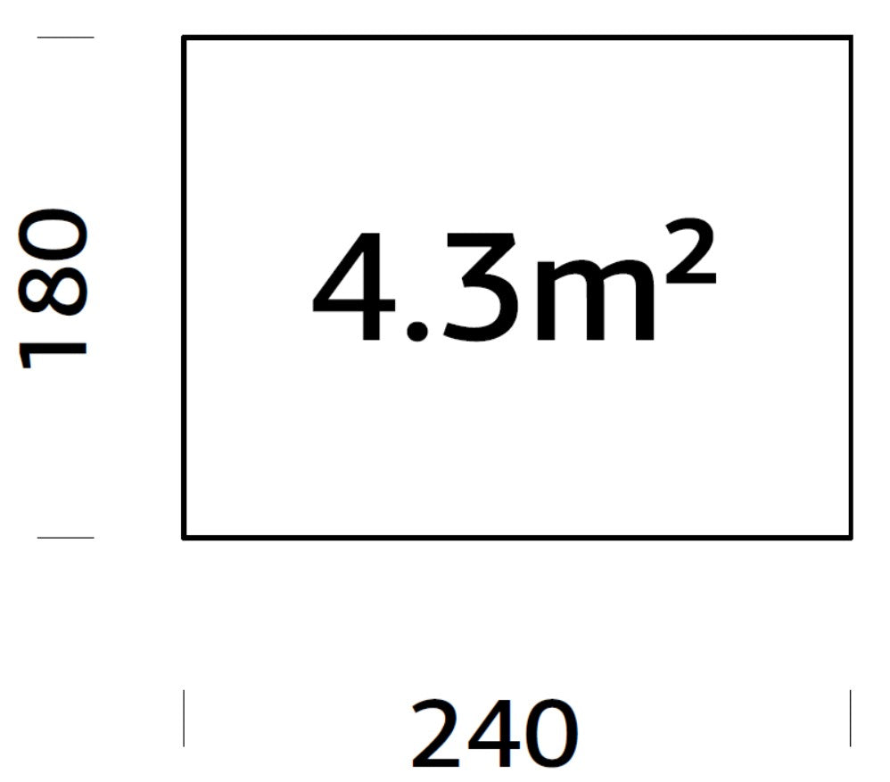 Vundamendiraam 2,4x1,8 m (sh. LogFoot)