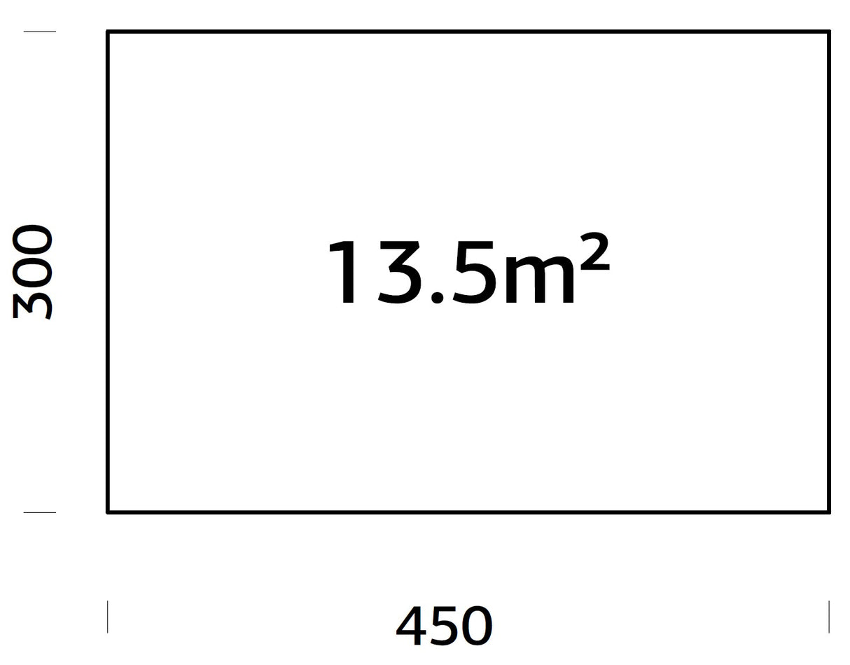 Vundamendiraam 4,5x3 m (sh. LogFoot)