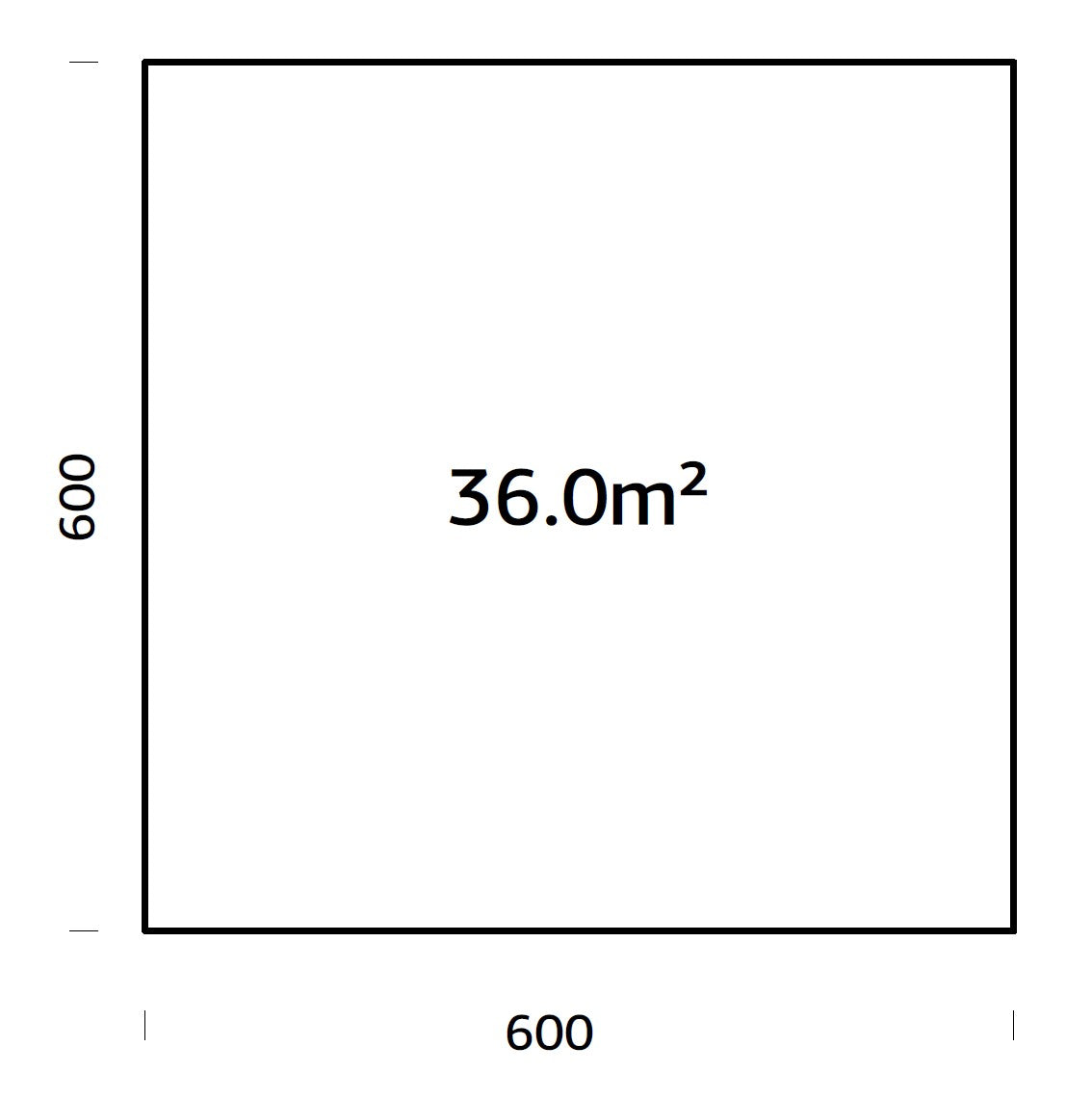 Vundamendiraam 6x6 m (sh. LogFoot)