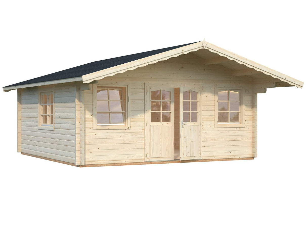 Helena 24.6m2 (5.1x5.1m | 70mm) Traditsiooniline freespruss-aiamaja