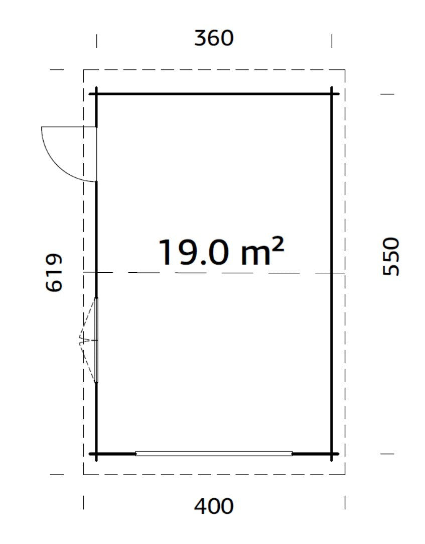 Irene/Roger 19,0 m2 kit