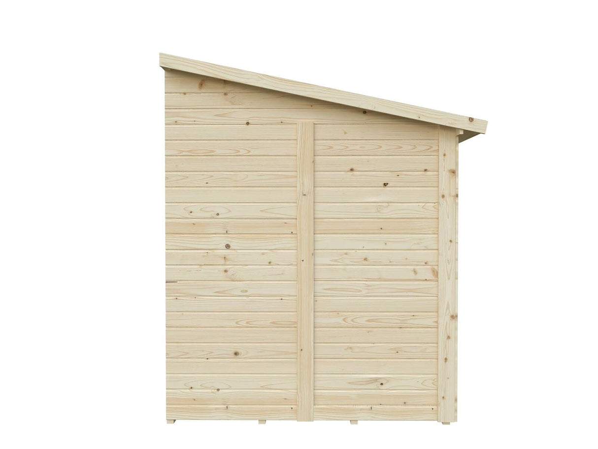 Mia 5.4m2 (3.33x1.65m | 16mm) Valmis seinaelementidest aiakuur maja seina külge kinnitamiseks