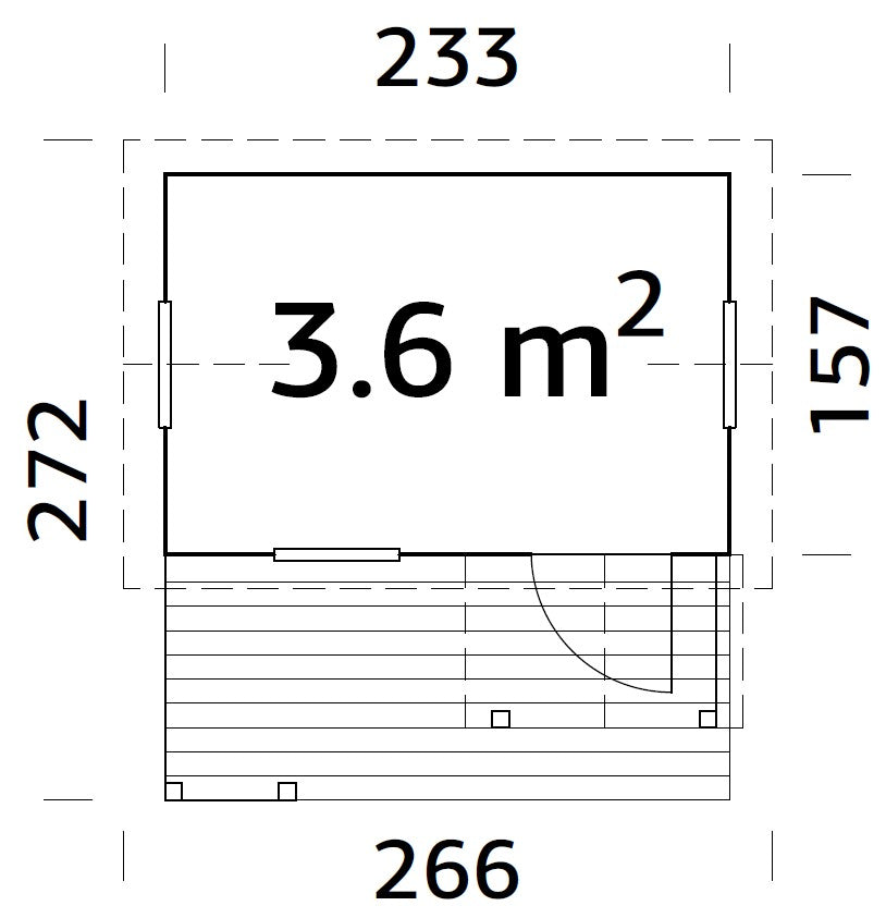 Otto 3,6 m2 terassiga mängumaja