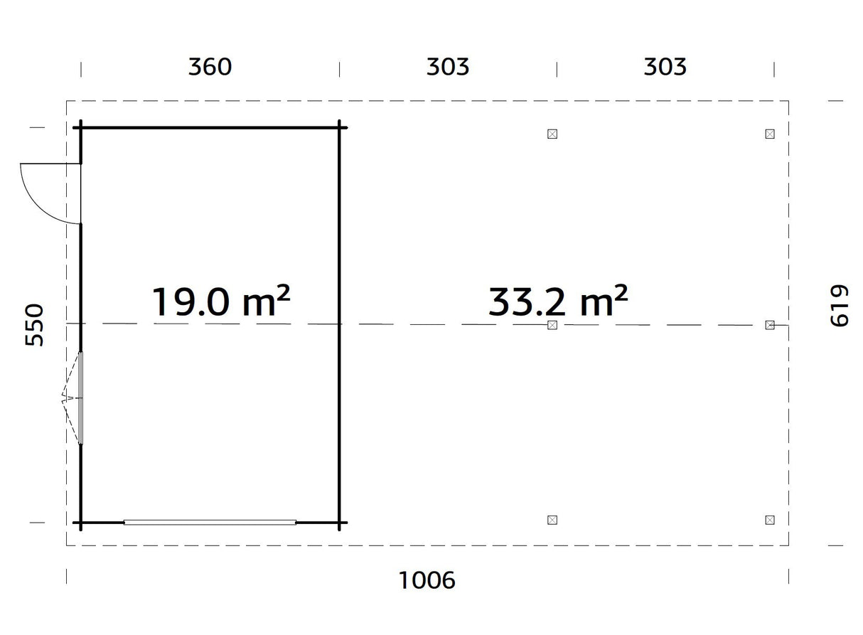 Roger 19,0+33,2 m2 kit