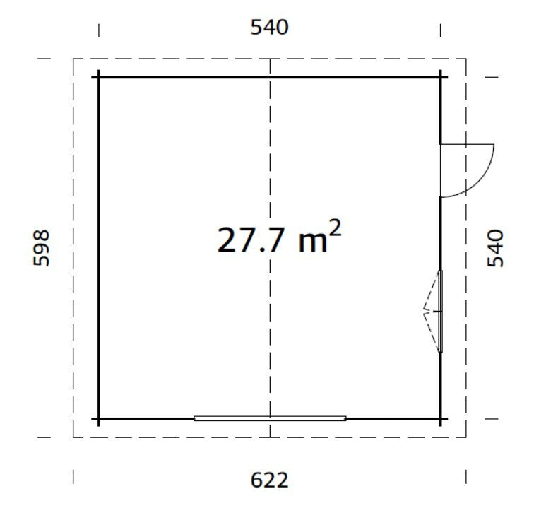 Roger 27,7 m2 kit