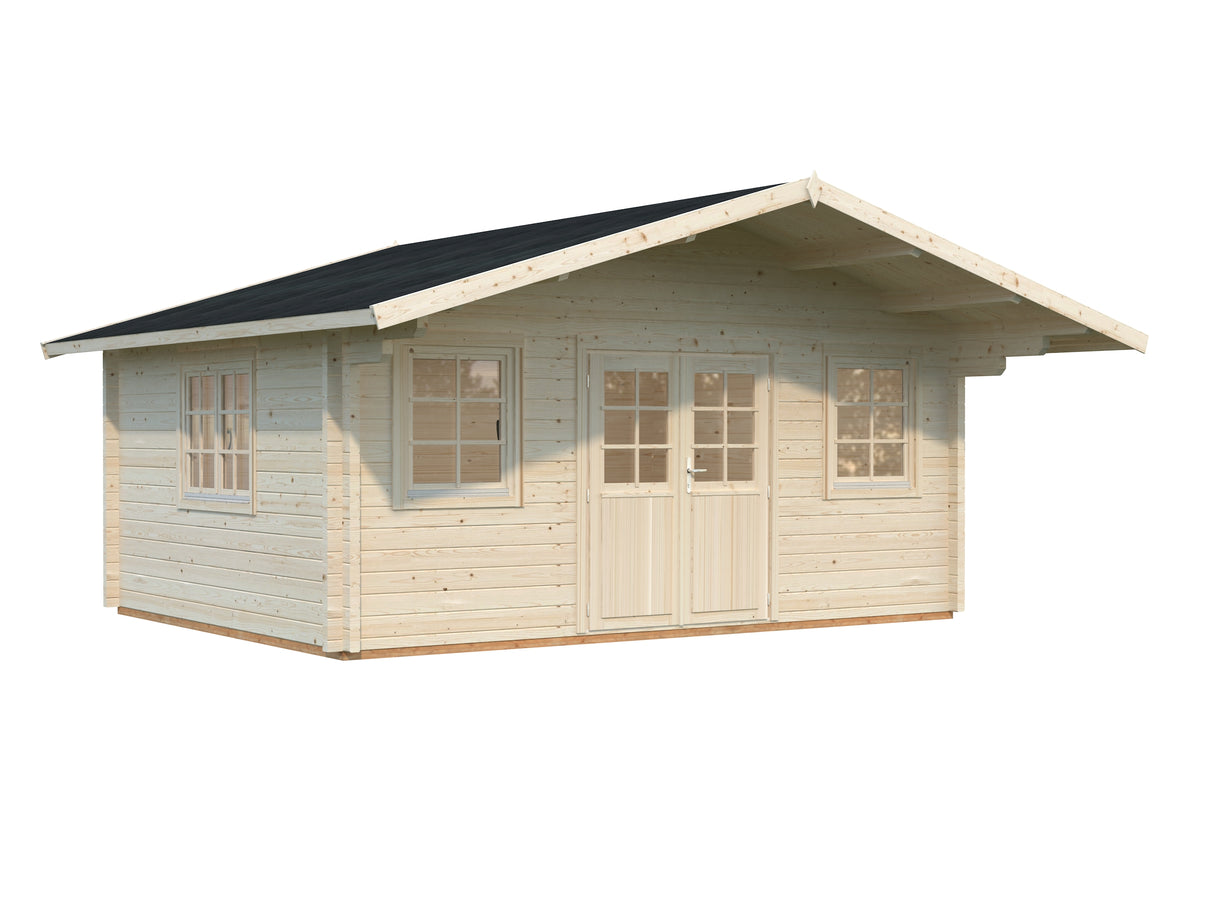 Helena 18.6m2 (5.1x3.9m | 70mm) Traditsiooniline freespruss-aiamaja