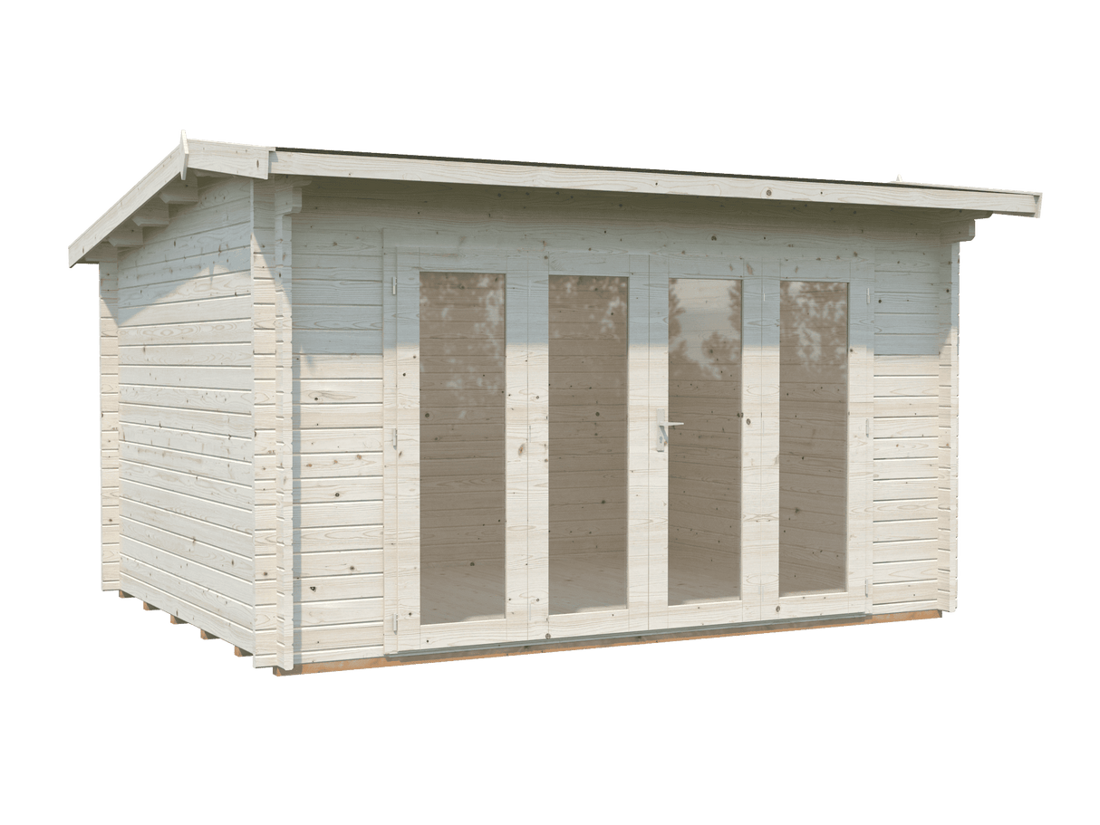 Ines 11.1m2 (3.9x3m | 44mm) Freespruss-aiamaja voldikustega