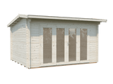 Ines 11.1m2 (3.9x3m | 44mm) Freespruss-aiamaja voldikustega
