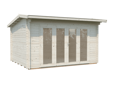 Ines 11.1m2 (3.9x3m | 44mm) Freespruss-aiamaja voldikustega