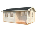 Susanna 12.4m2 (5.1x3m | 44mm) Traditsiooniline freespruss-aiamaja