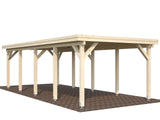 Karl 23.1m2 (3.15x7.32m) Lamekatusega autovarjualune