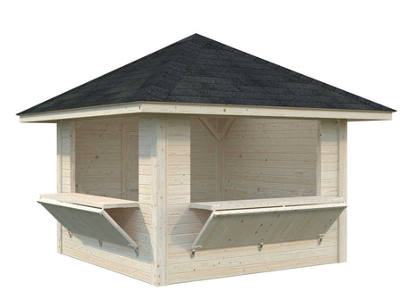 Bianca 8.3m2 Set 105 (3x3m) Kahe lukustatava luugiga kiosk