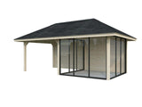 Bianca 16.6m2 Set 206/506 (5.88x3m) Kolme lükandukse ja varikatusega paviljon