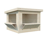 Lenna 8.3m2 Set 305 (3x3m) Lamekatusega kahe luugiga kiosk