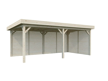 Lenna 16.6m2 Set 309 (5.88x3m) Lamekatusega suur paviljon võreseintega