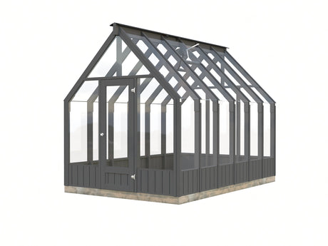 Emilia 8.2m2 (2.4x3.6m | 18mm) Halliks värvitud modernne klaasmaja