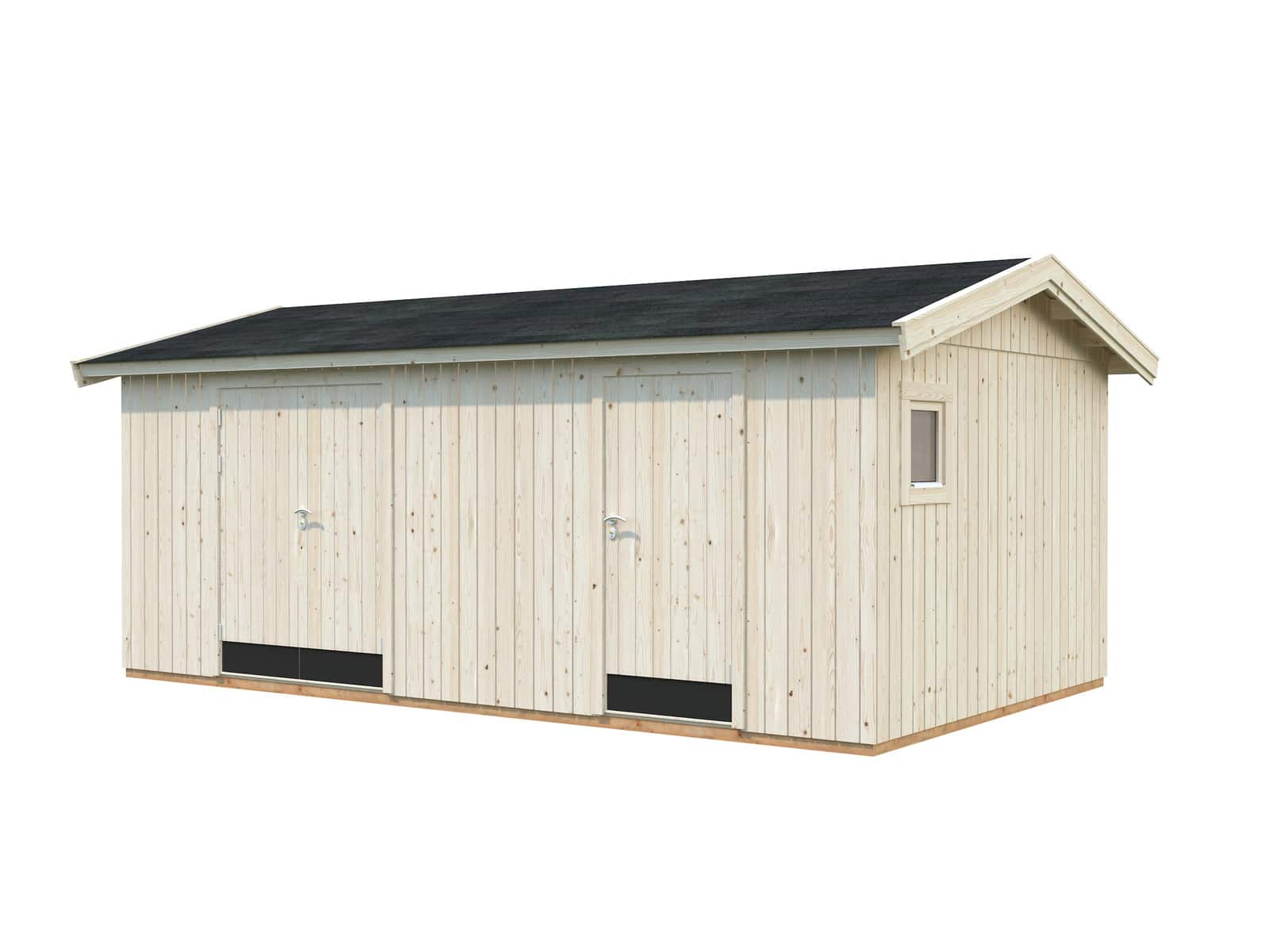 Olaf 16.9m2 (5.61x3.3m | 18mm) Valmis seinaelementidest kaheruumiline aiakuur