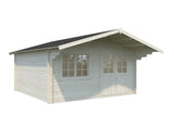 Britta 17.5m2 (4.26x4.26m | 40mm) Mägimajakese stiilis freespruss-aiamaja